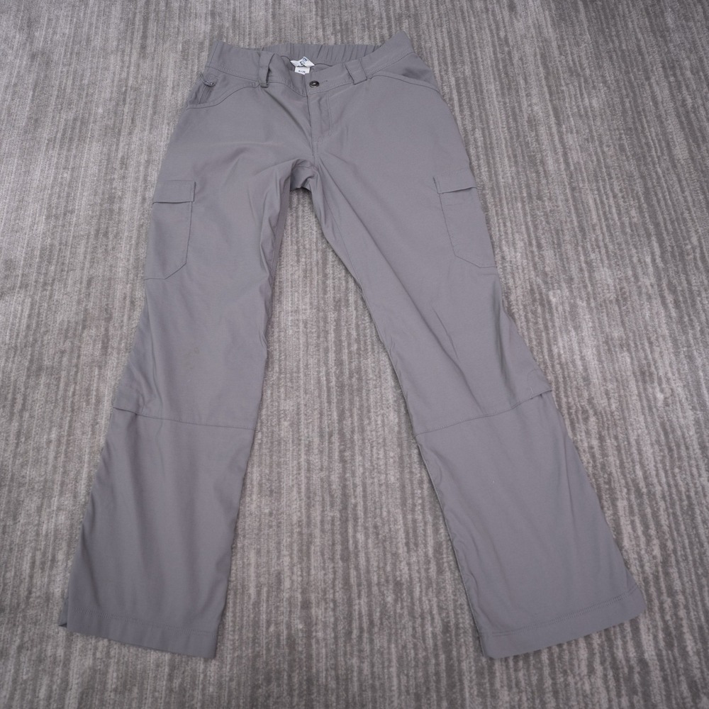 Duluth Trading Co Cargo Pants Womens 6x29 Gray Excellent Dry On The Fly Hiking